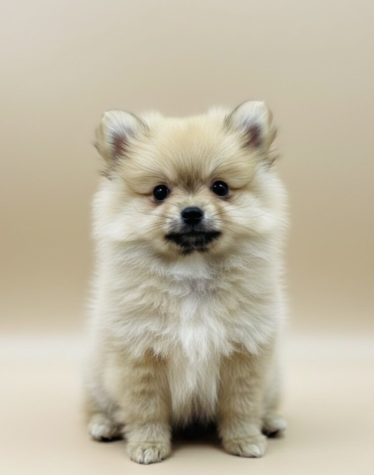 Alya chiot spitz femelle crème