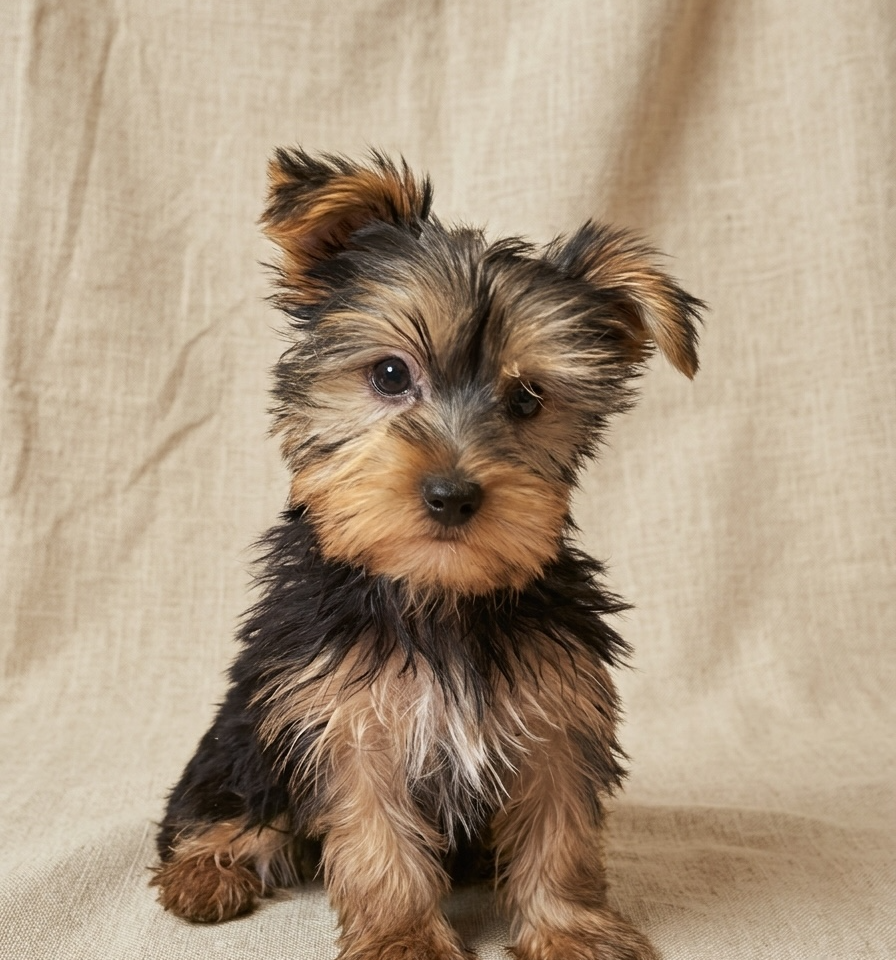 Azarel chiot yorkshire male noir et feu à vendre Paris