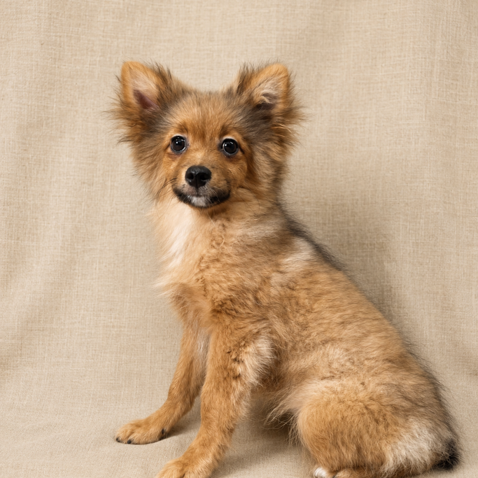 Batchata chiot spitz femelle fauve